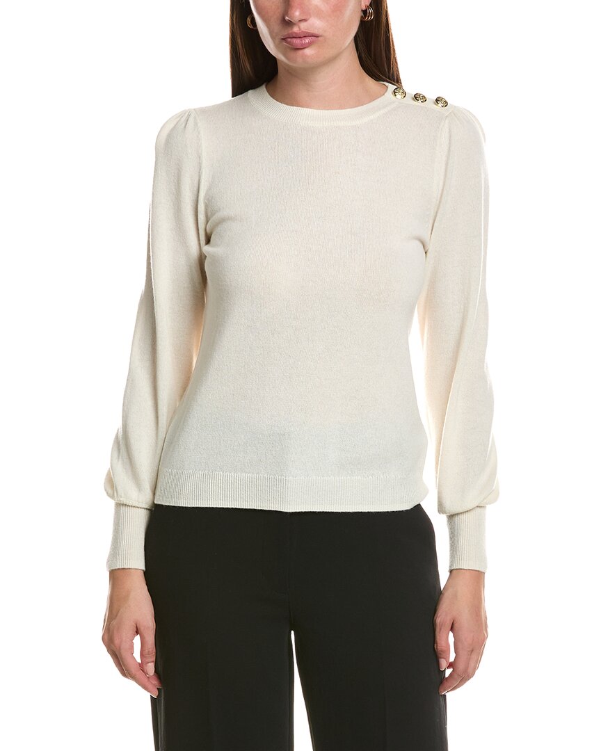 Bruno Magli Button Shoulder Wool & Cashmere-Blend Sweater