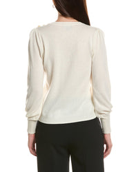 Bruno Magli Button Shoulder Wool & Cashmere-Blend Sweater