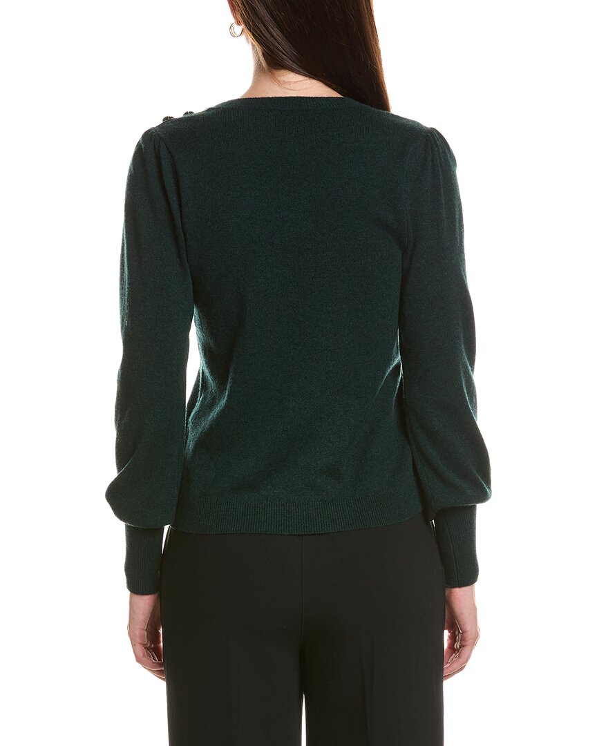 Bruno Magli Button Shoulder Wool & Cashmere-Blend Sweater