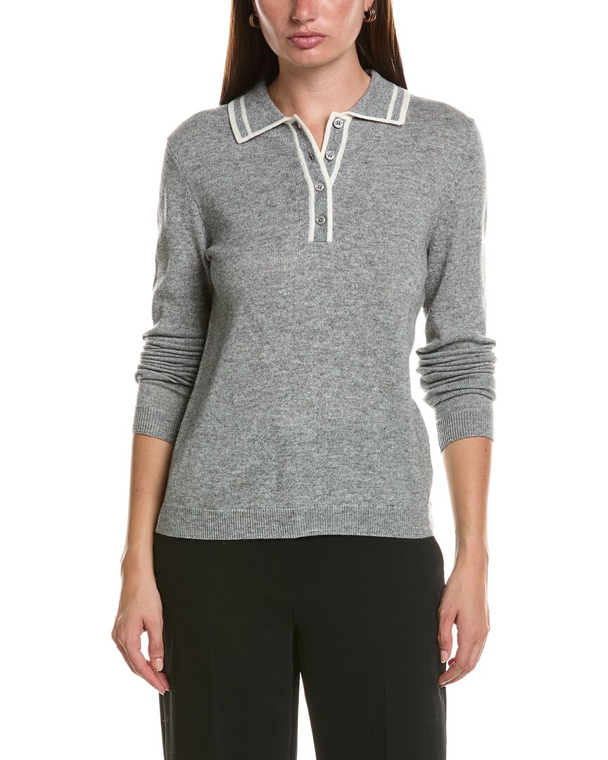 Bruno Magli Double Tipped Wool & Cashmere-Blend Polo Sweater