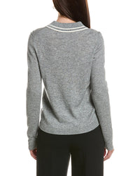 Bruno Magli Double Tipped Wool & Cashmere-Blend Polo Sweater