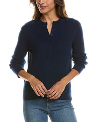 Forte Cashmere Crewneck 100% Cashmere Henley