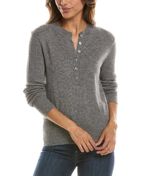 Forte Cashmere Crewneck 100% Cashmere Henley