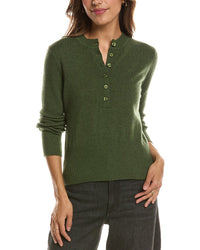 Forte Cashmere Crewneck 100% Cashmere Henley