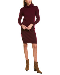 Forte Cashmere Turtleneck Wool & Cashmere-Blend Sweaterdress