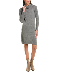 Forte Cashmere Turtleneck Wool & Cashmere-Blend Sweaterdress