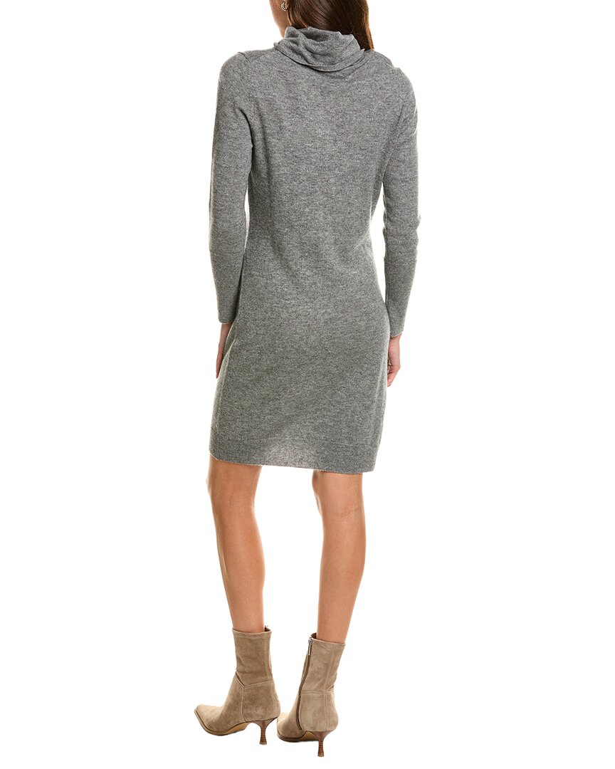 Forte Cashmere Turtleneck Wool & Cashmere-Blend Sweaterdress