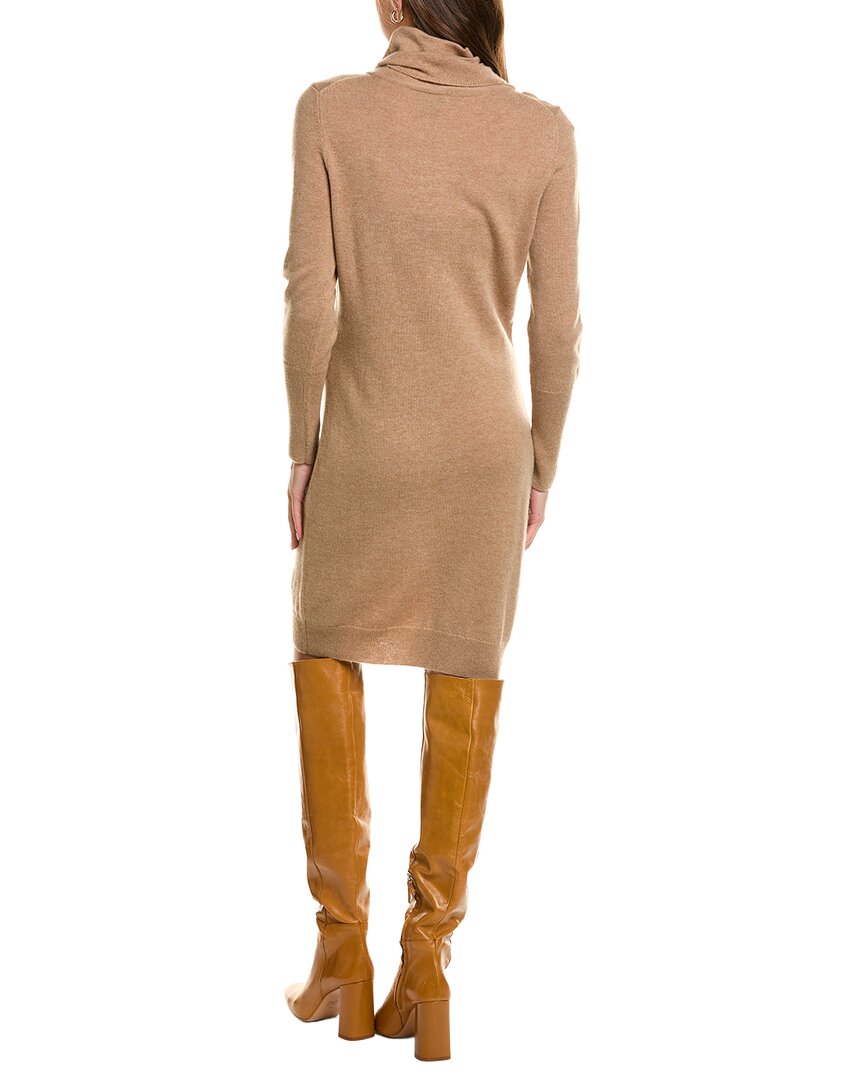 Forte Cashmere Turtleneck Wool & Cashmere-Blend Sweaterdress