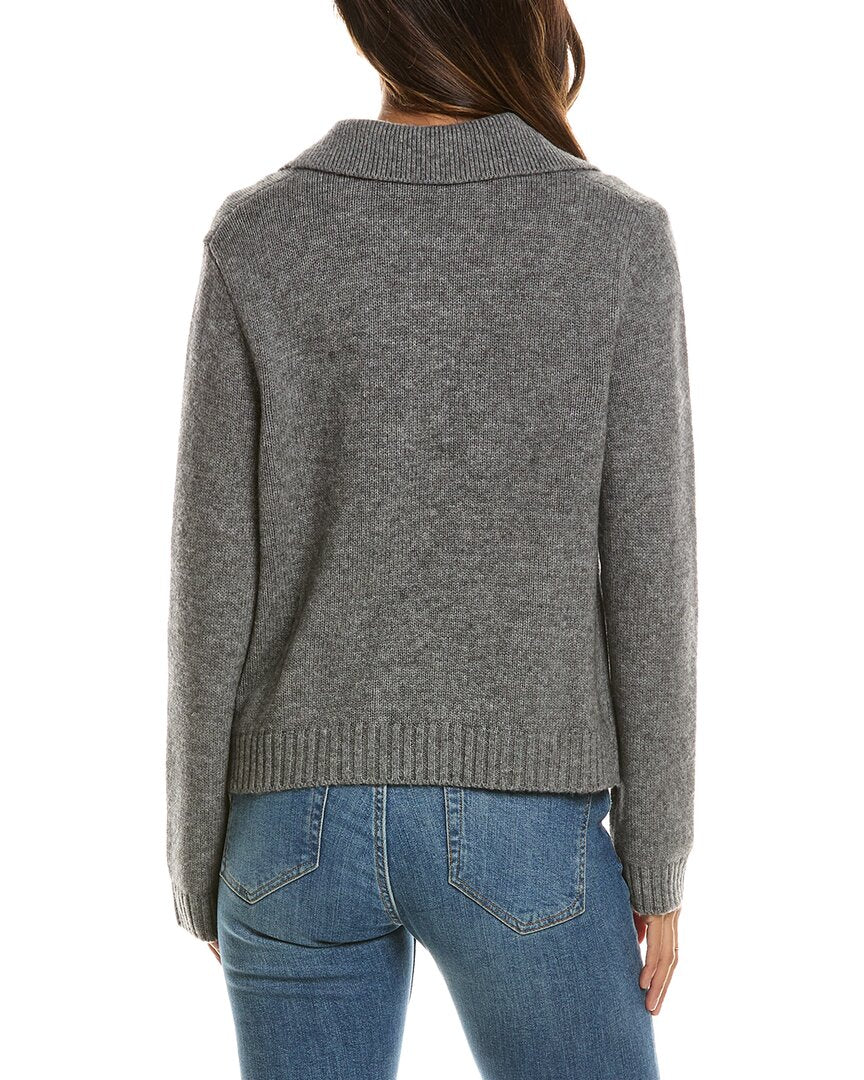 Forte Cashmere Double Breasted Wool & Cashmere-Blend Cardigan