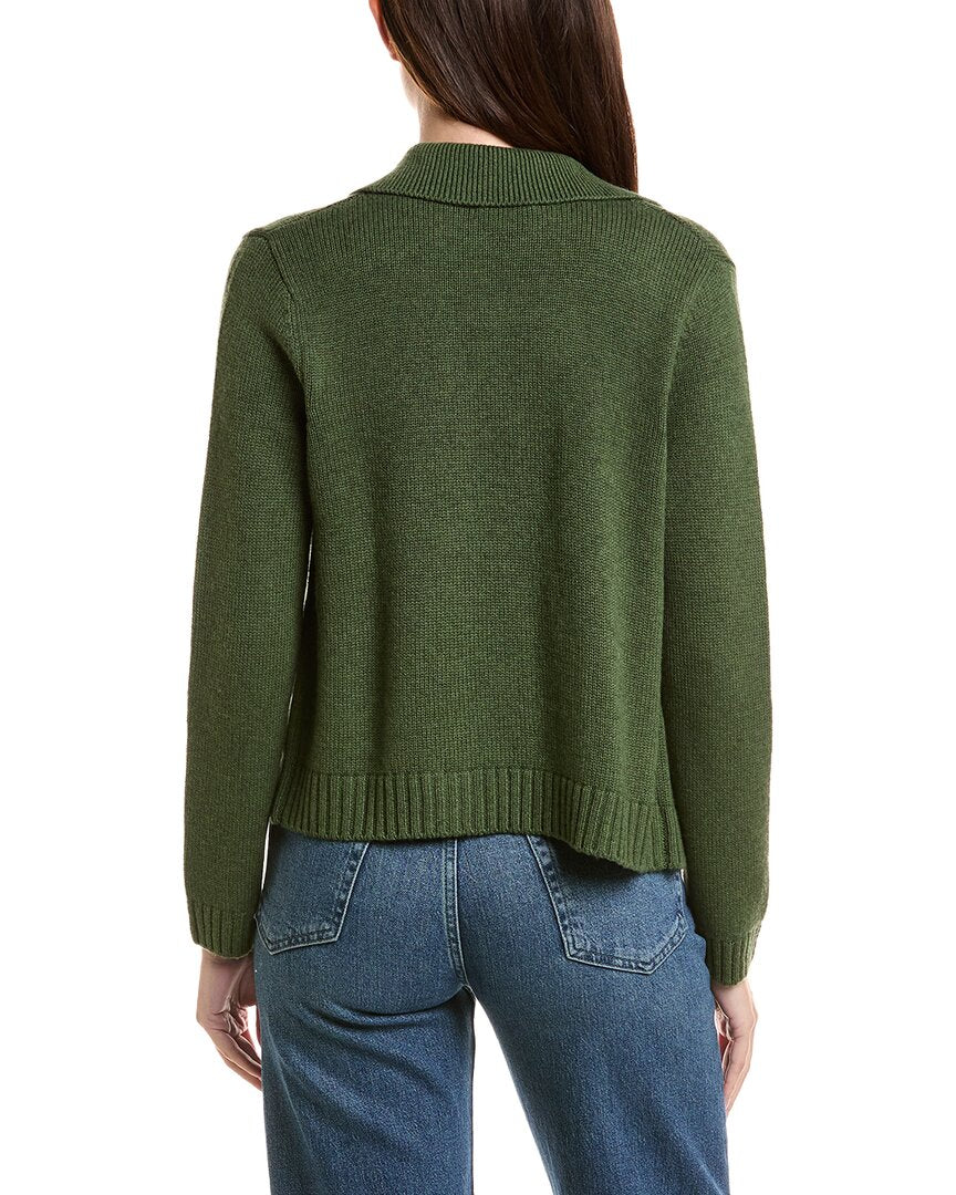 Forte Cashmere Double Breasted Wool & Cashmere-Blend Cardigan