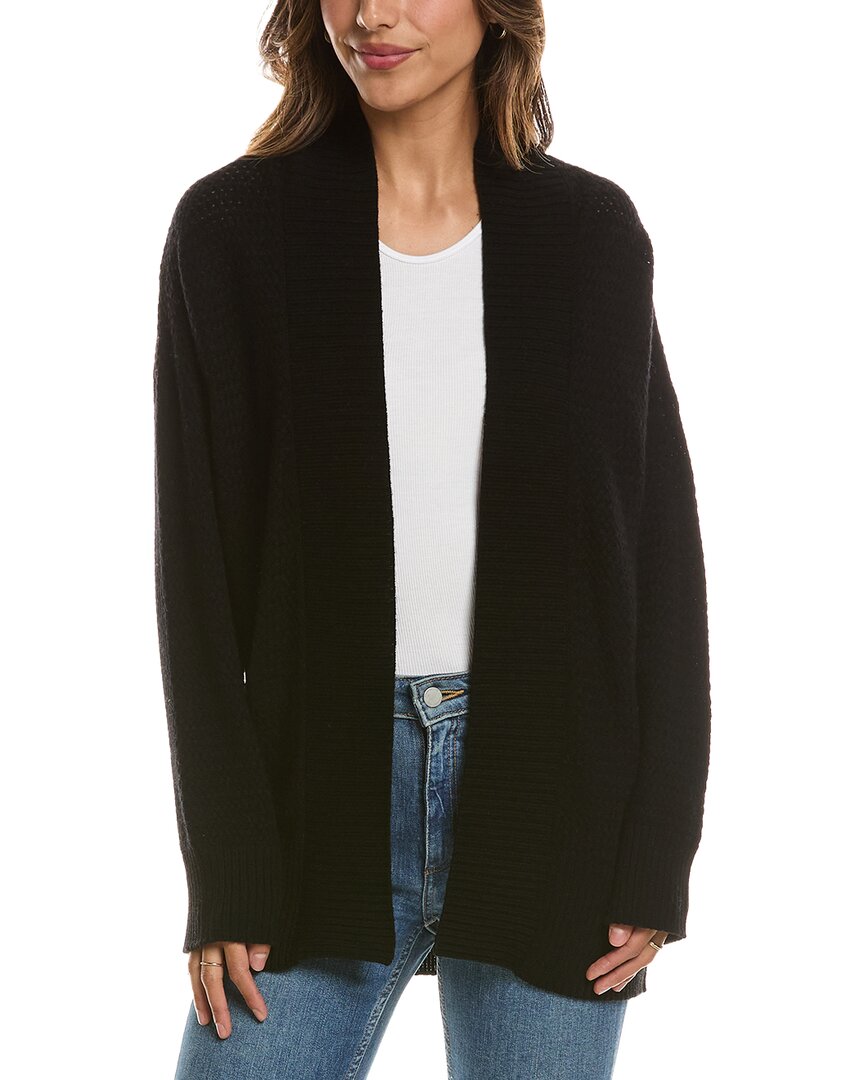 Forte Cashmere Textured 100% Cashmere Duster Cardigan