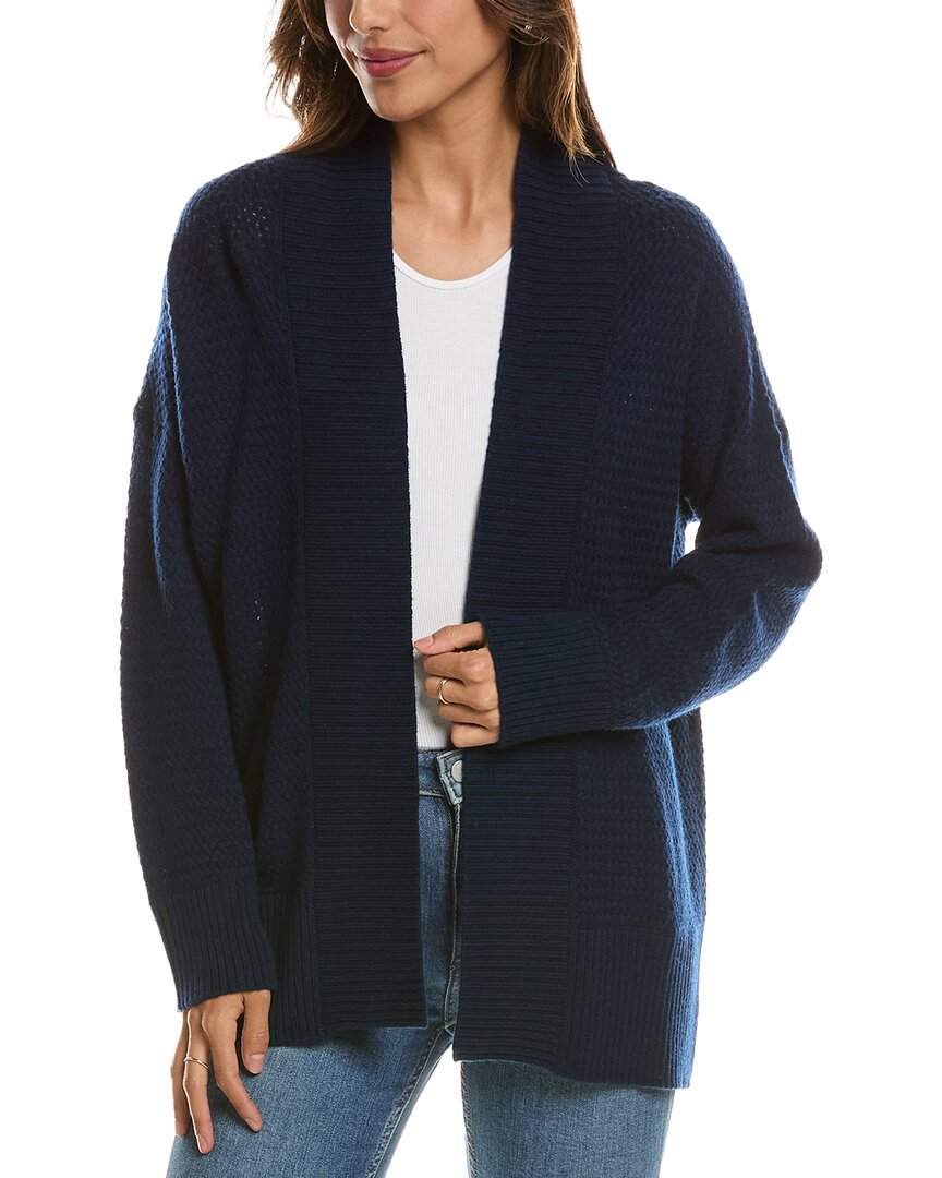 Forte Cashmere Textured 100% Cashmere Duster Cardigan