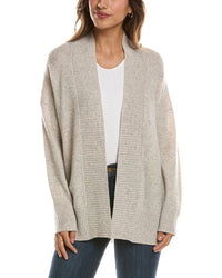 Forte Cashmere Textured 100% Cashmere Duster Cardigan