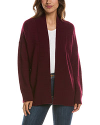 Forte Cashmere Textured 100% Cashmere Duster Cardigan
