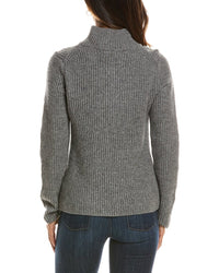 Forte Cashmere Zip Mock Neck 100% Cashmere Sweater