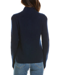 Forte Cashmere Zip Mock Neck 100% Cashmere Sweater