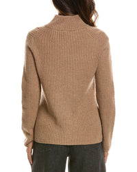 Forte Cashmere Zip Mock Neck 100% Cashmere Sweater