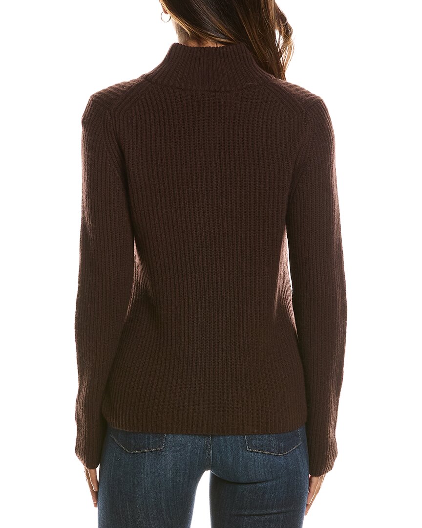 Forte Cashmere Zip Mock Neck 100% Cashmere Sweater