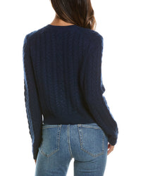 Forte Cashmere Cable Crewneck 100% Cashmere Cardigan