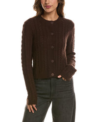 Forte Cashmere Cable Crewneck 100% Cashmere Cardigan