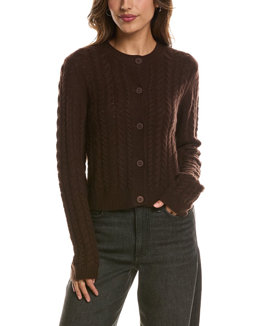 Forte Cashmere Cable Crewneck 100% Cashmere Cardigan