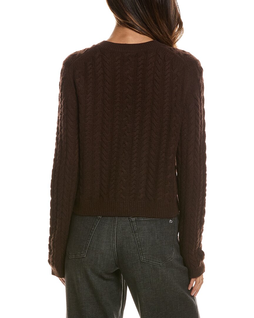 Forte Cashmere Cable Crewneck 100% Cashmere Cardigan