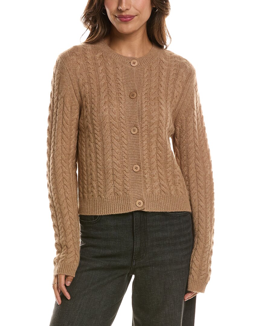 Forte Cashmere Cable Crewneck 100% Cashmere Cardigan