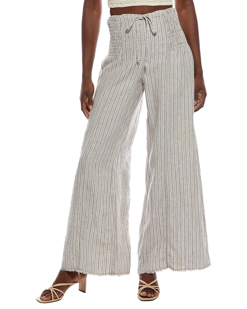 XCVI Xcvi Blanc Wide Leg Linen Pant