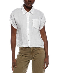 Xcvi Abner Linen-Blend Top