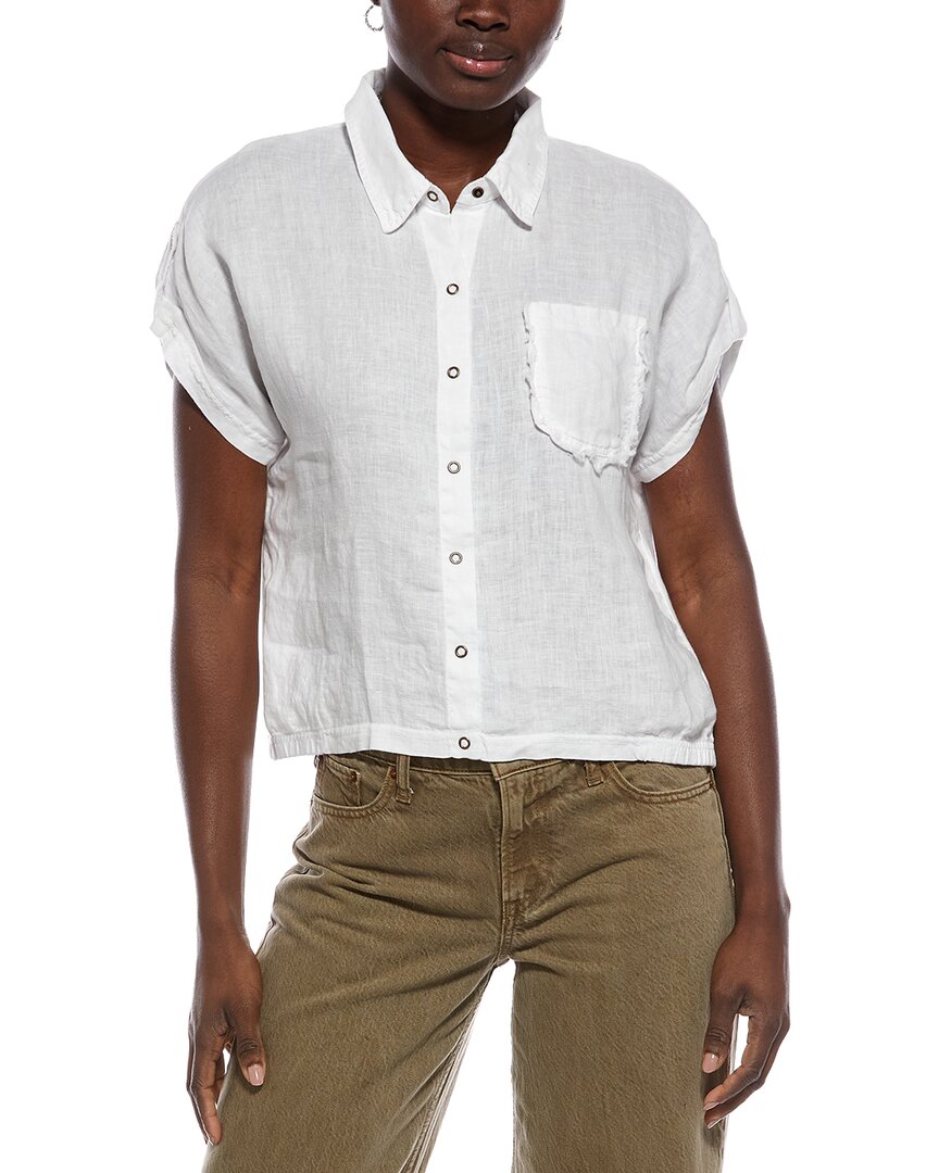 Xcvi Abner Linen-Blend Top