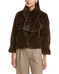 La Fiorentina La Fiorentina Plush Faux Fur Jacket