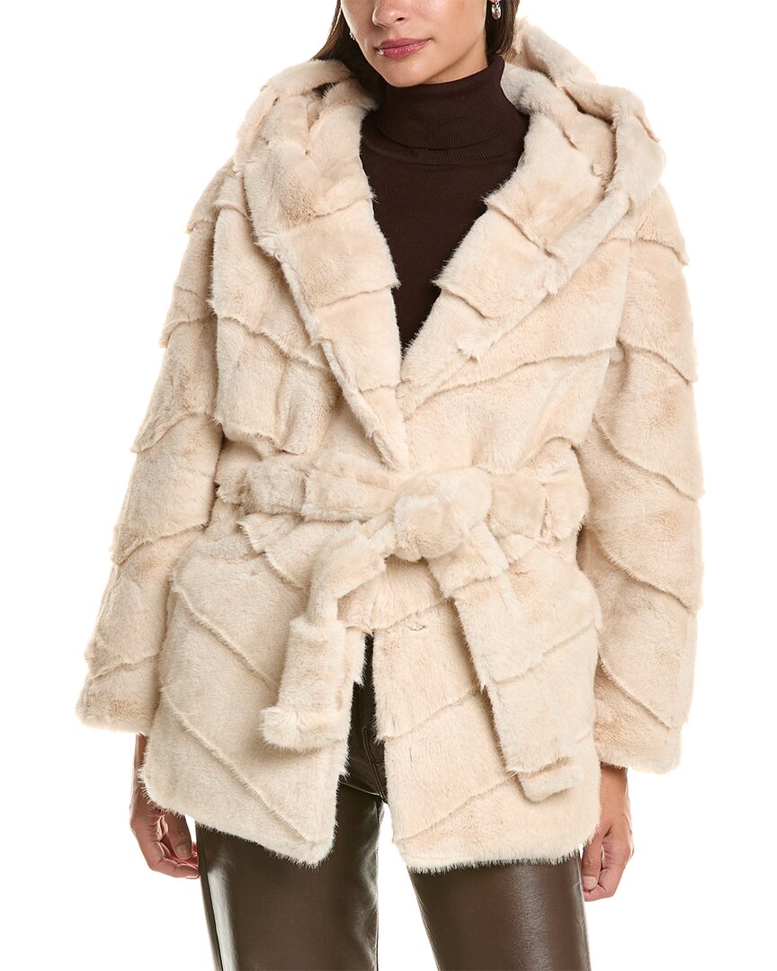La Fiorentina La Fiorentina Plush Faux Fur Jacket