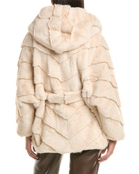 La Fiorentina La Fiorentina Plush Faux Fur Jacket