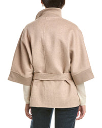 La Fiorentina La Fiorentina Knit Detail Cape