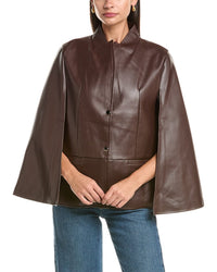 La Fiorentina La Fiorentina Faux Leather Cape