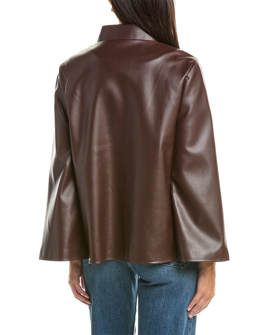 La Fiorentina La Fiorentina Faux Leather Cape