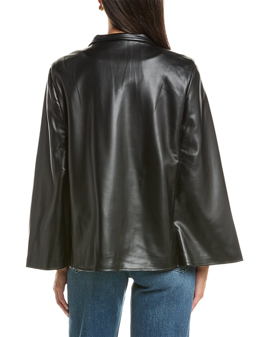 La Fiorentina La Fiorentina Faux Leather Cape
