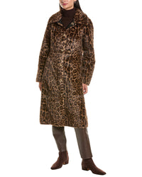 La Fiorentina La Fiorentina Reversible Leopard Coat