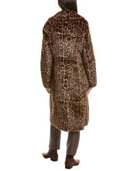 La Fiorentina La Fiorentina Reversible Leopard Coat