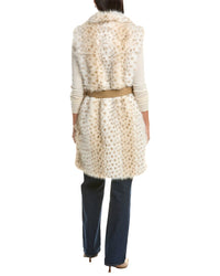 La Fiorentina La Fiorentina Animal Print Faux Fur Vest