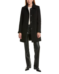 Andrew Marc Emmeline Wool-Blend Slim Coat