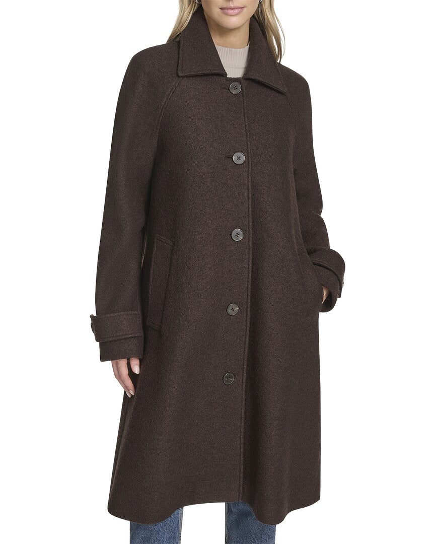 Andrew Marc Jupiter Wool-Blend Balmacaan Coat