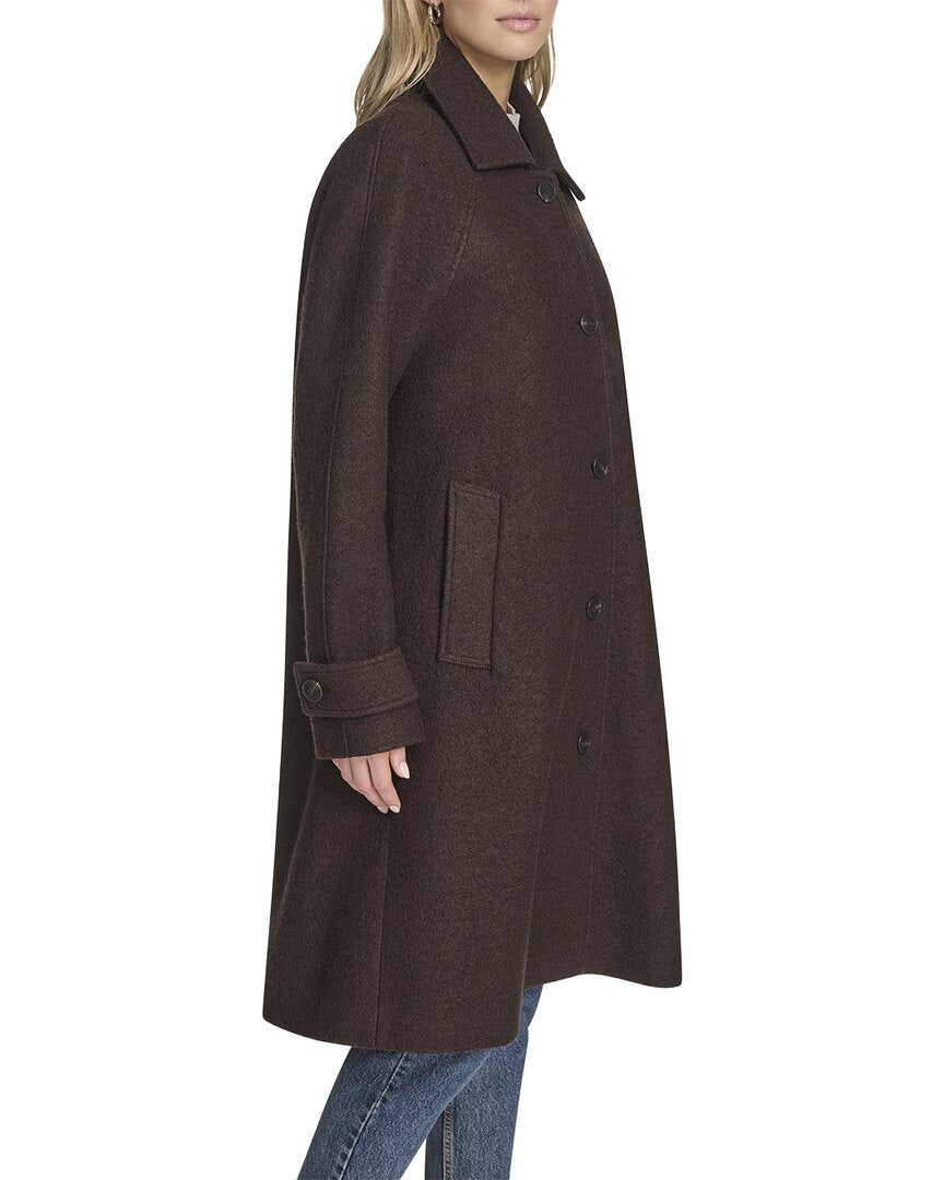 Andrew Marc Jupiter Wool-Blend Balmacaan Coat