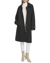Andrew Marc Jupiter Wool-Blend Balmacaan Coat