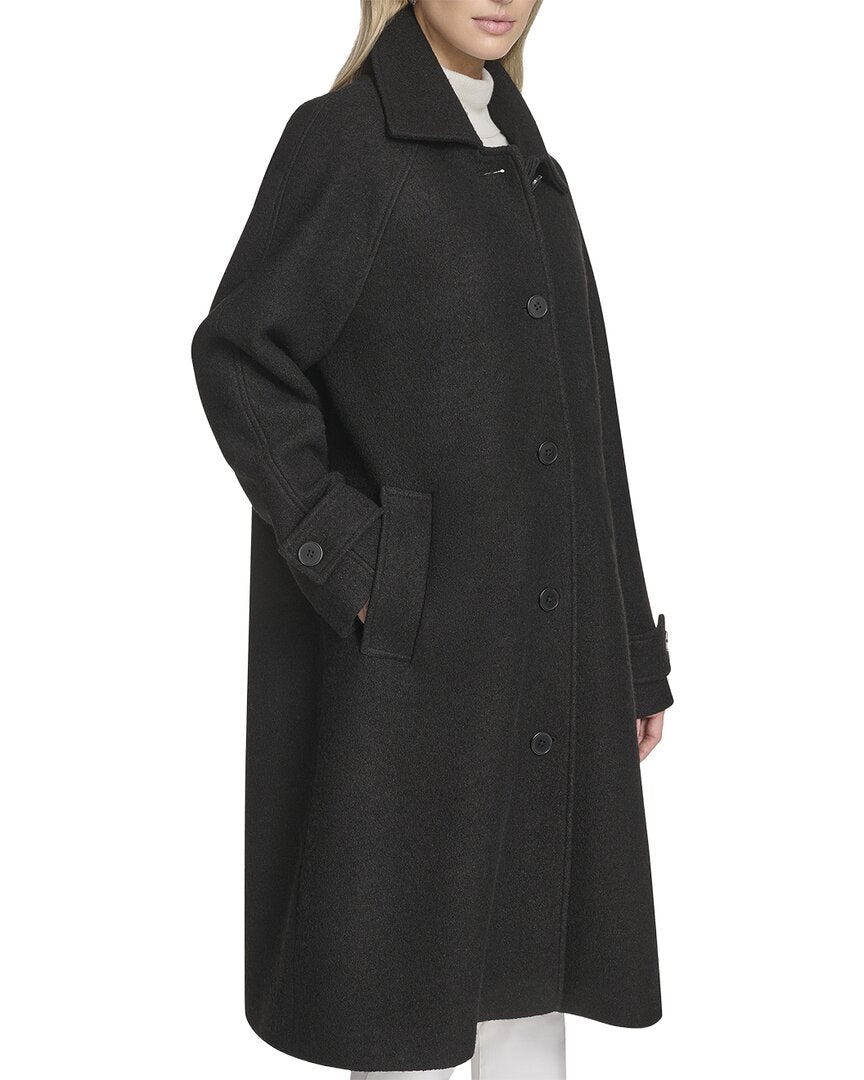 Andrew Marc Jupiter Wool-Blend Balmacaan Coat