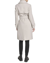 Andrew Marc Lawley Wool-Blend Belted Trench Coat