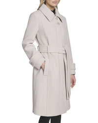 Andrew Marc Lawley Wool-Blend Belted Trench Coat