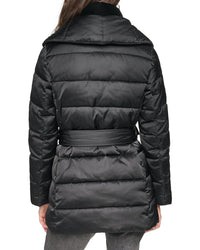 Andrew Marc Zamora Shawl Collar Belted Puffer Coat