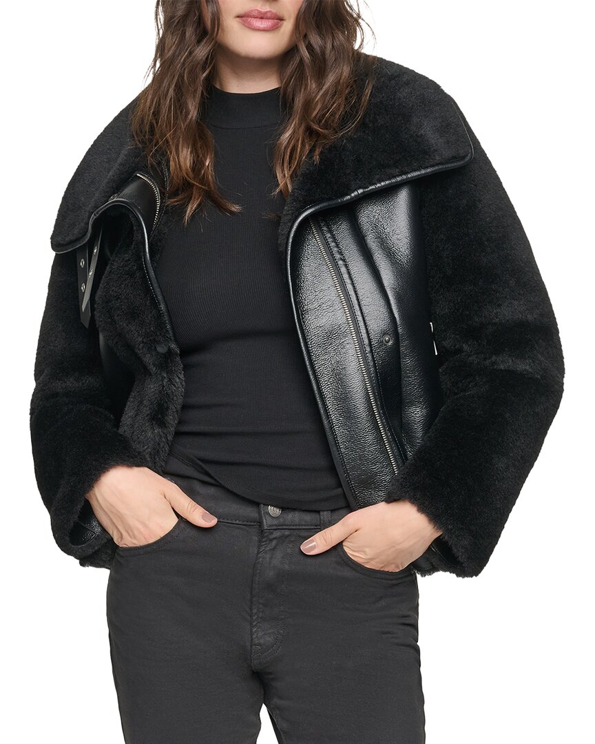 Andrew Marc Kemsley Mixed Media Moto Jacket – Bluefly