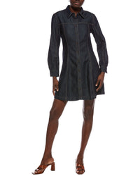 Madewell Seamed Denim Mini Shirtdress